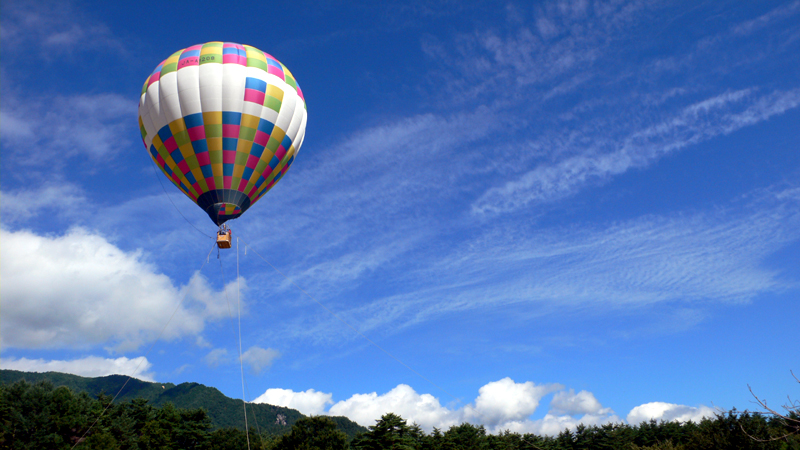 Flying in a Hot Air Balloon